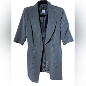 Venus Vintage Gray Long Blazer (or Suit Dress)